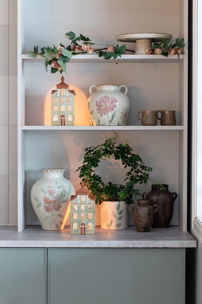 Village lyshus og gresskar